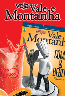 Suco Bagaço foi eleito o melhor suco na revista Veja Vale e
Montanha Comer e Beber nas Preferências do Leitor - Edição 2012/2013